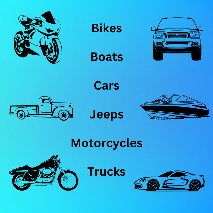 Vehicles, Bikes, Boats