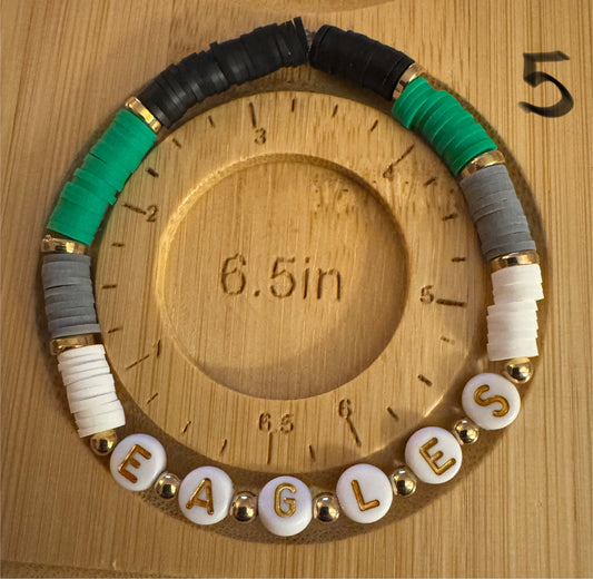 Philadelphia Eagles Clay Beaded Bracelet – Team Spirit in Every Bead