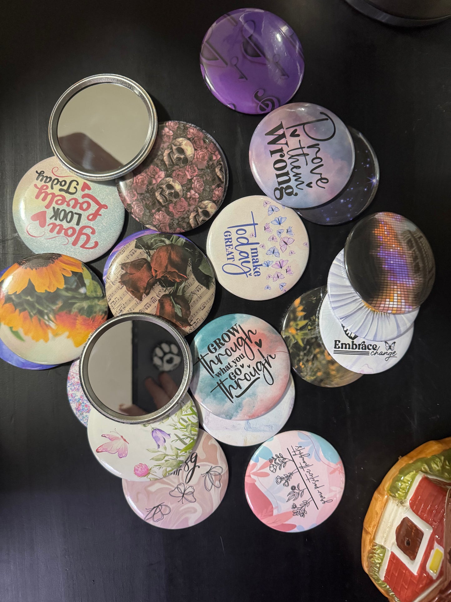 3” Button Pocket Mirrors with Display Cards – Inspirational, Floral, Memorial & Bold Styles 💥 Buy 1 for $5 or get 3 for just $12!
Mix and match any pocket mirror designs. Discount applied automatically at checkout.