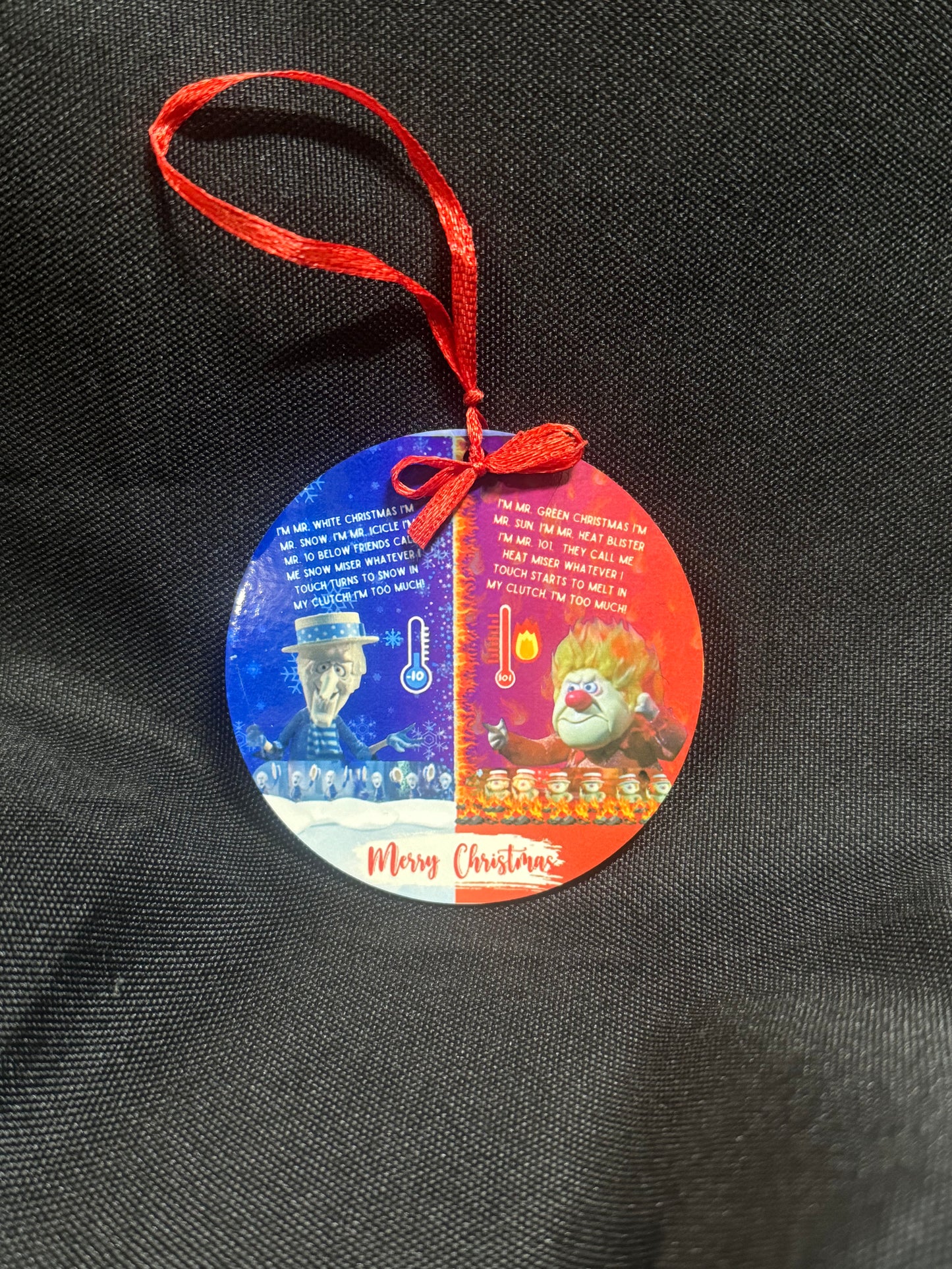 Miser Brothers of Christmas 3”round ornament
