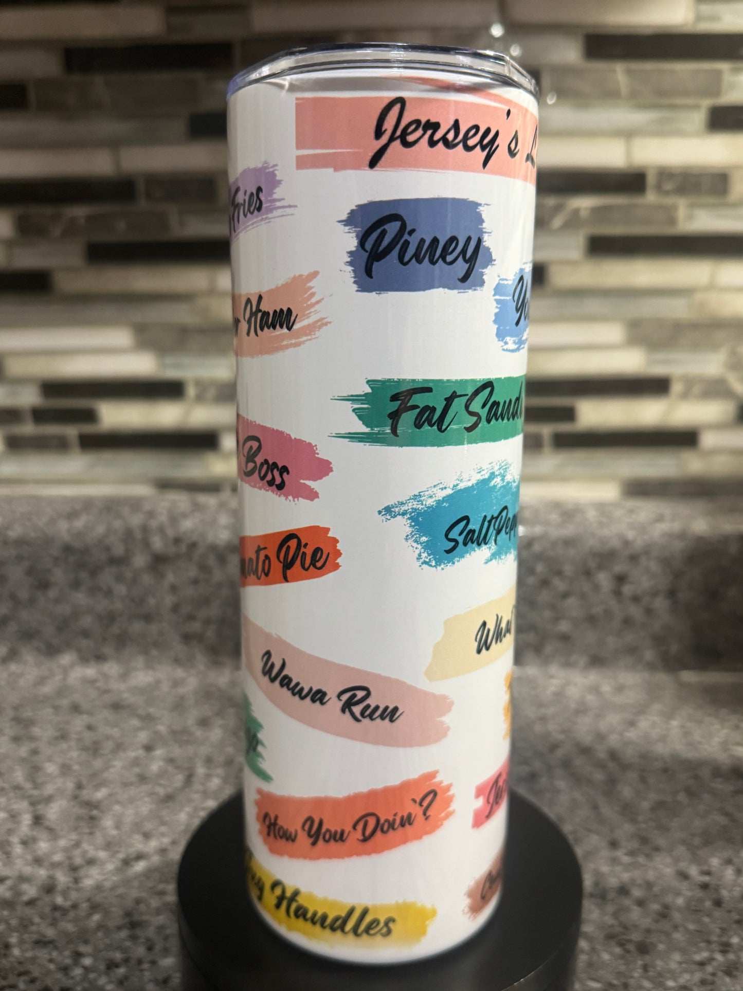 Jersey’s Language 20 oz Stainless Steel Tumbler