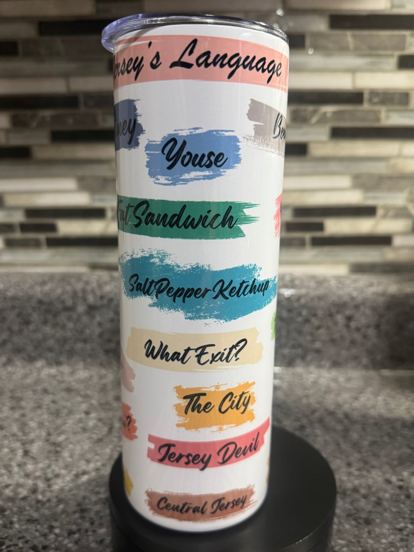 Jersey’s Language 20 oz Stainless Steel Tumbler