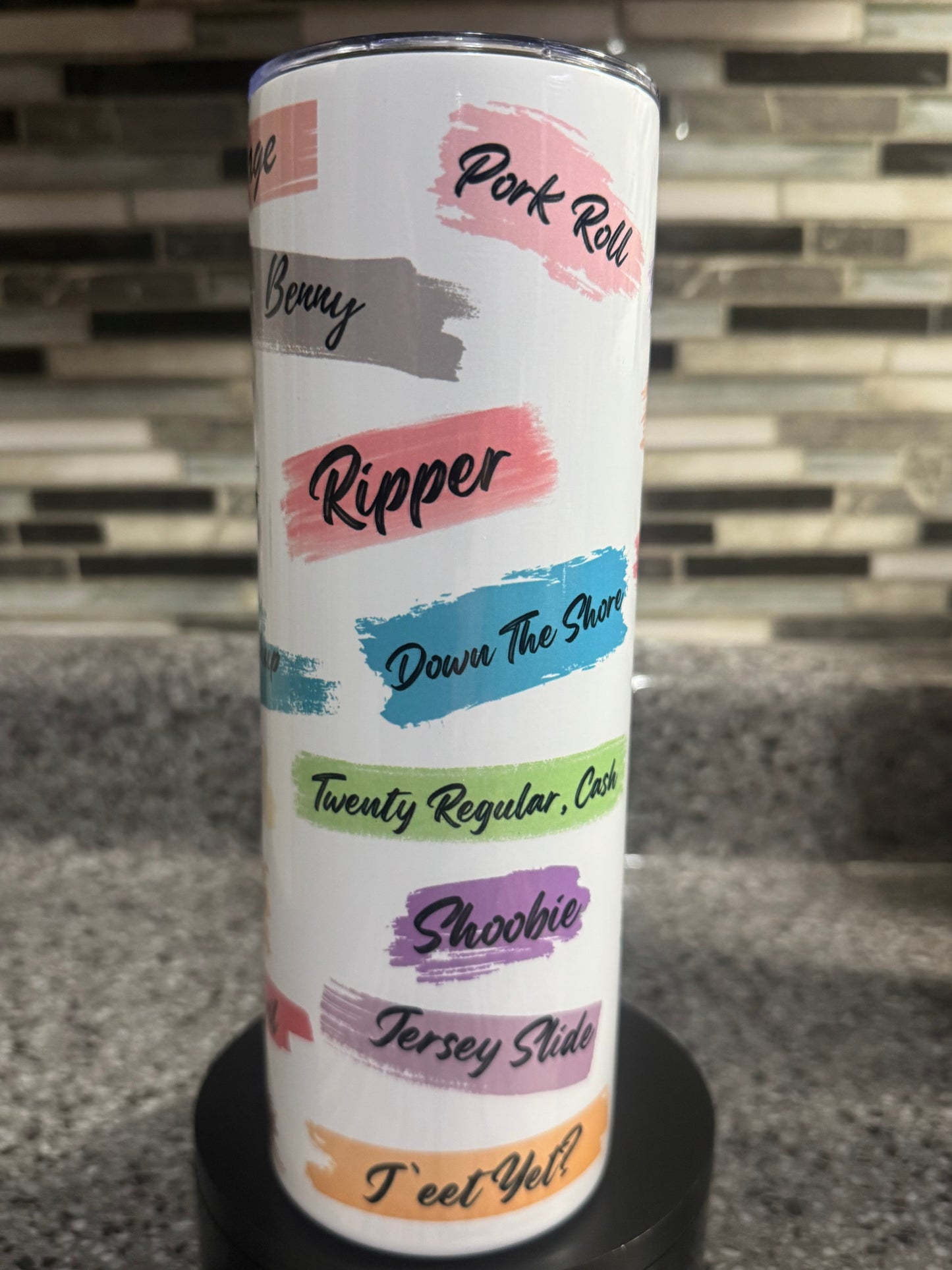 Jersey’s Language 20 oz Stainless Steel Tumbler