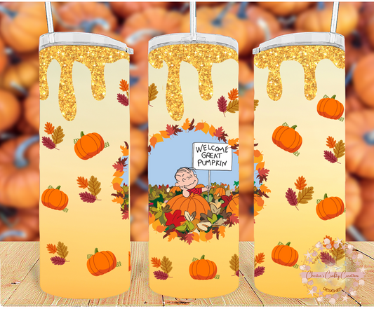 The Great Pumpkin 20 oz tumbler