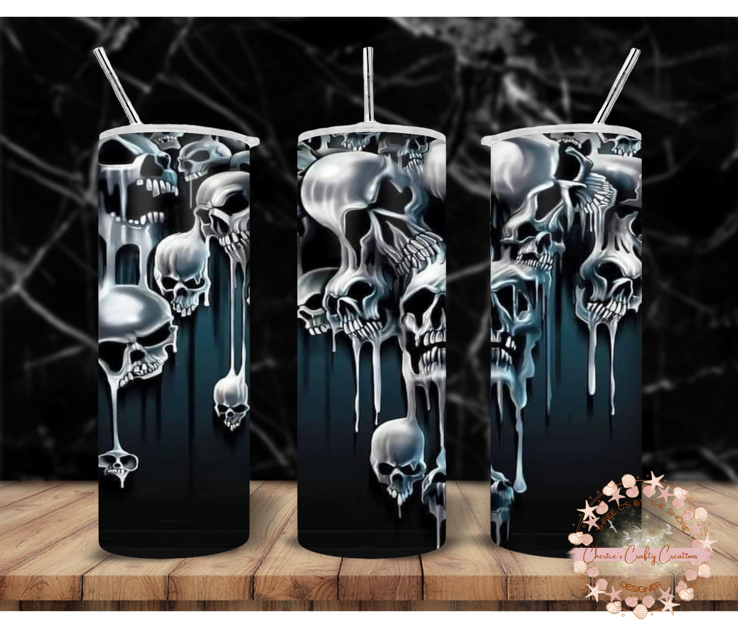 MELTING SKULLS 20oz tumbler