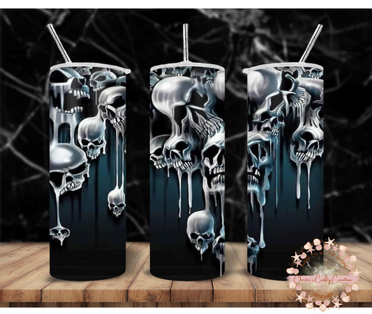 MELTING SKULLS 20oz tumbler