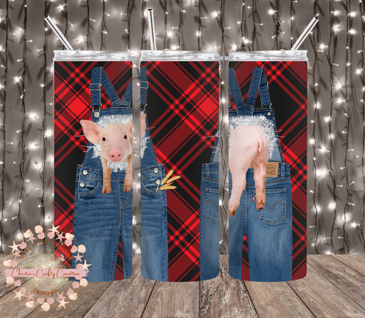 DENIM PEEK-A-POO PIGGY