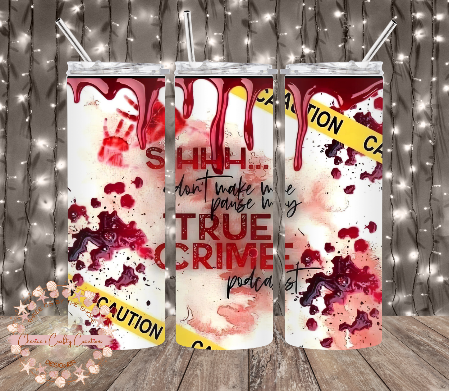 True Crime 20 oz tumbler