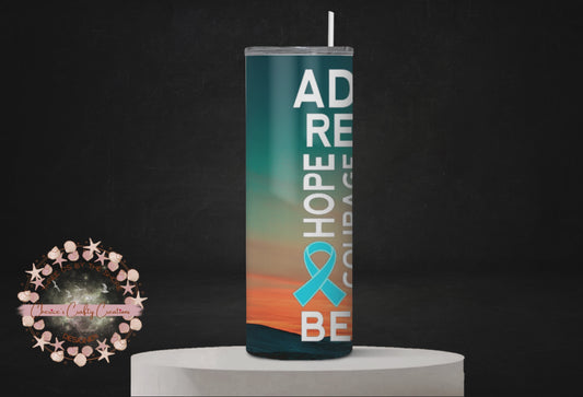 Recovery, Addiction, Fight 20 oz tumbler