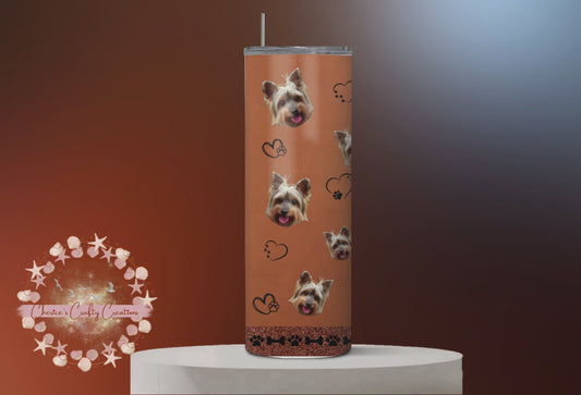 I LOVE MY YORKIE 20 oz tumbler