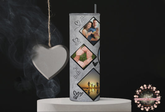 Personalize Family, Love, Our Story w/Photos 20 oz tumbler