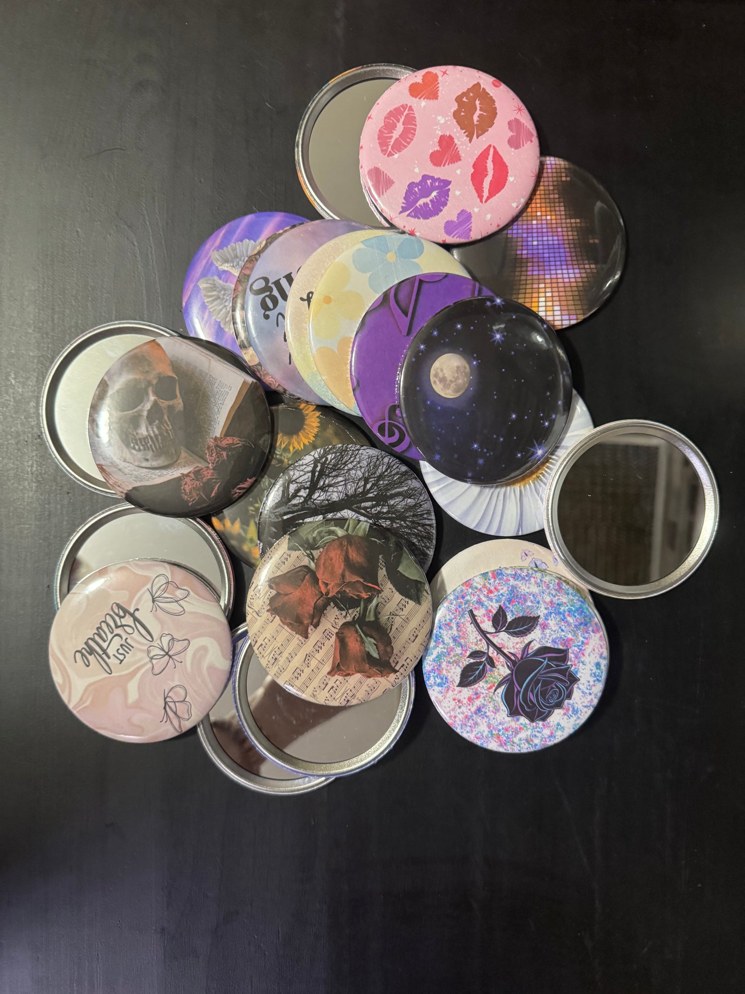 3” Pocket Button Mirrors