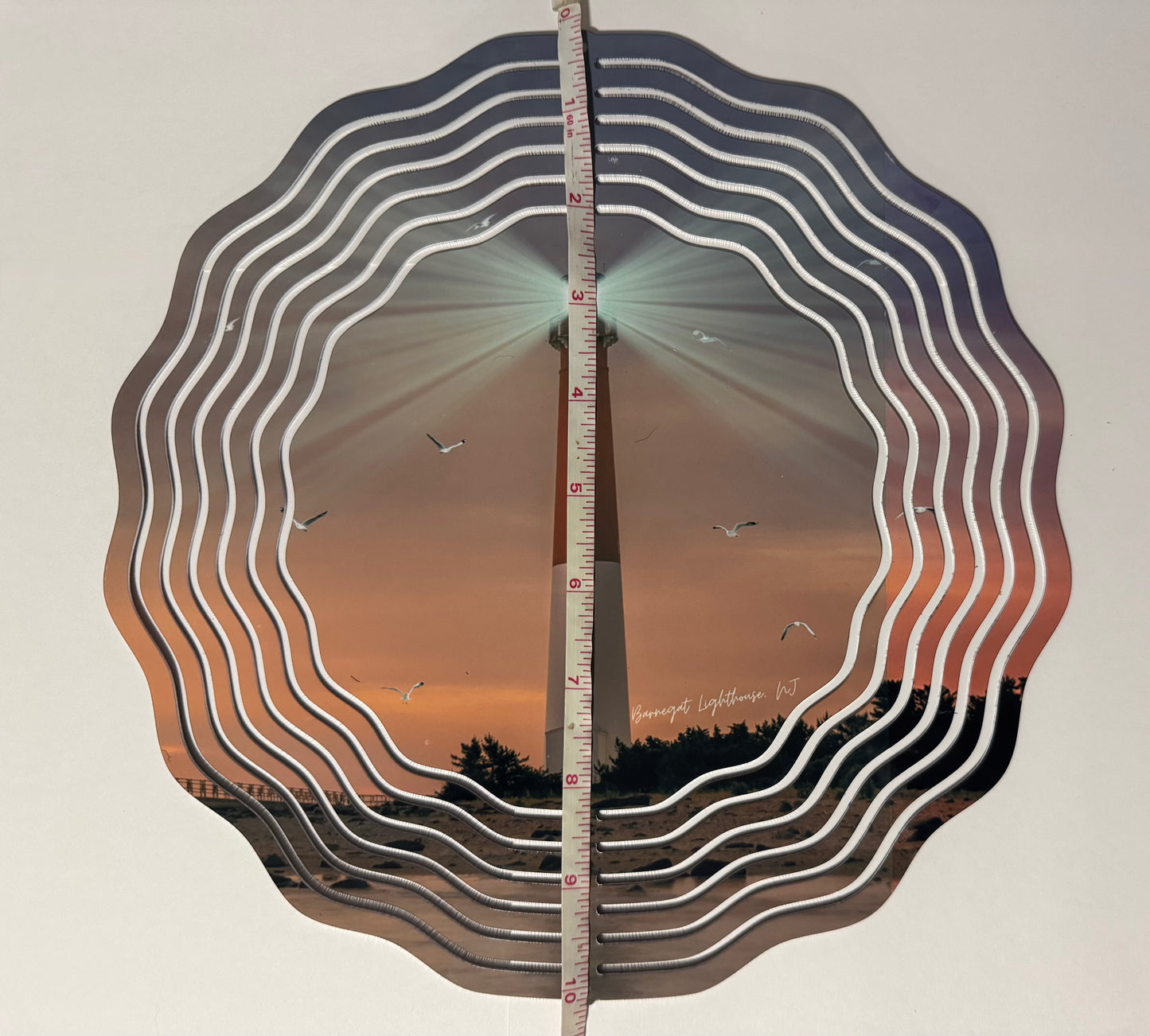 Barnegat Lighthouse 10" 3D Wind Spinner