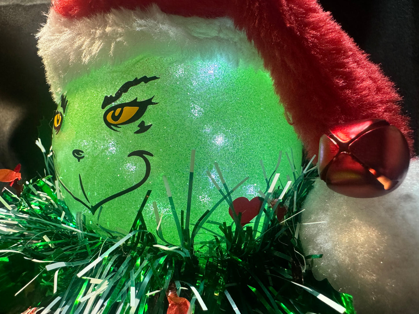 Small Light Up Grinch Face