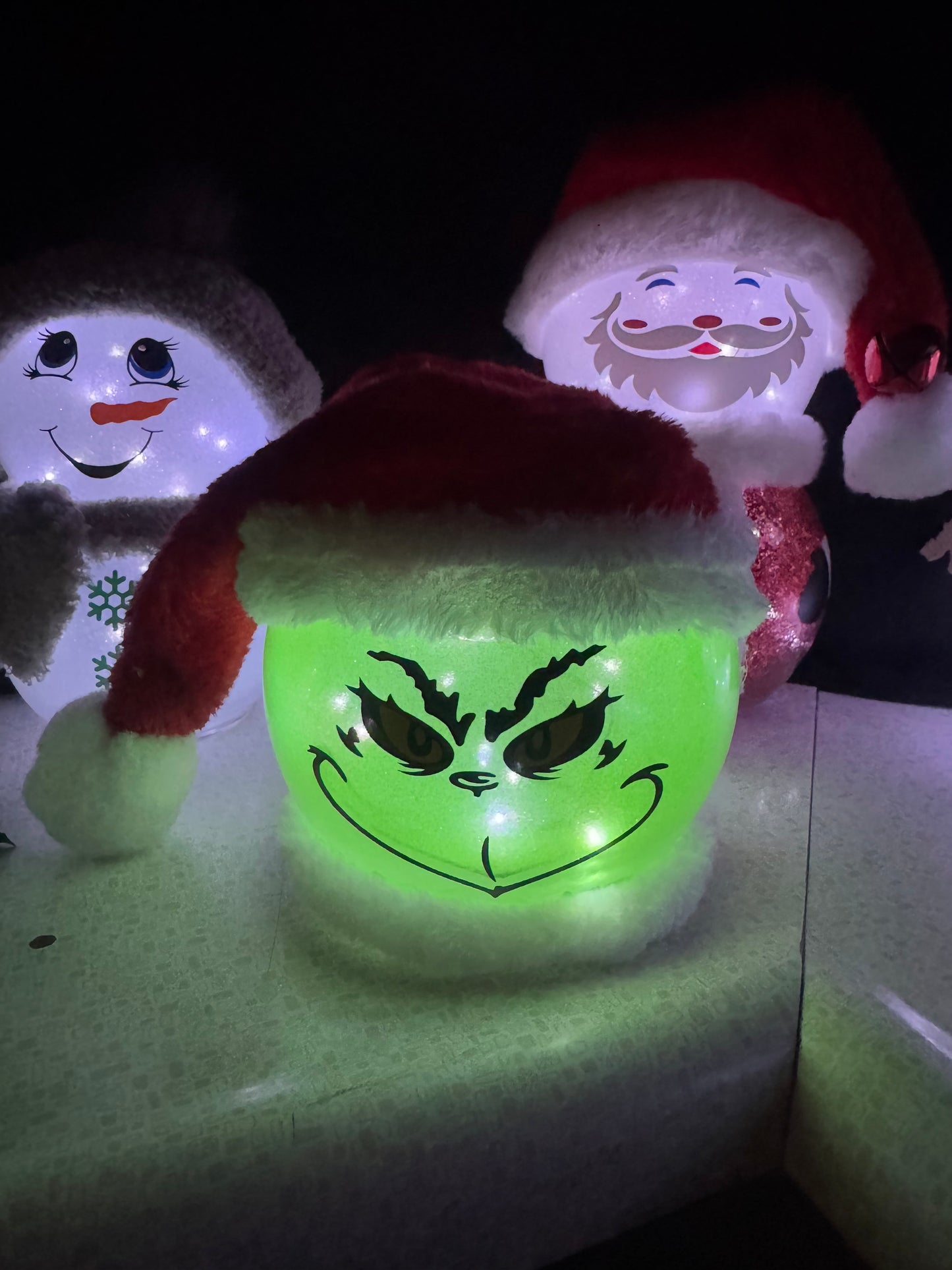 Large Light Up Grinch Head