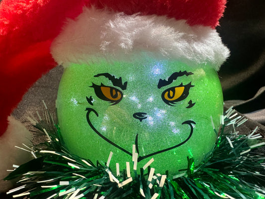 Small Light Up Grinch Face