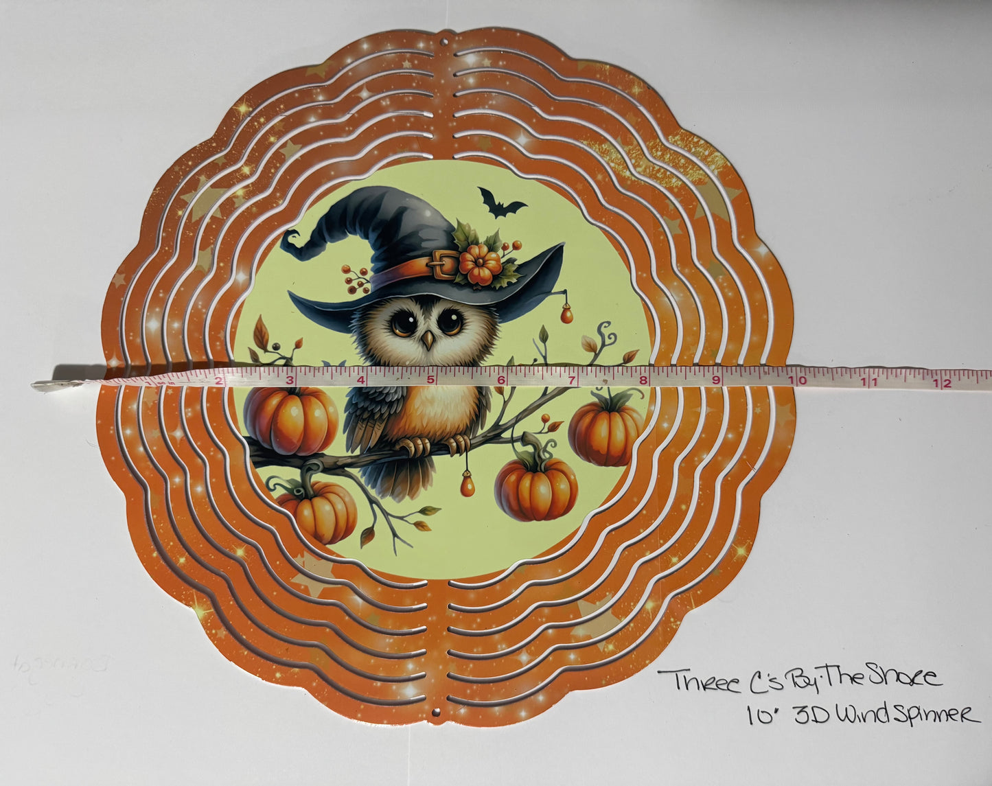 Autumn/Halloween Owl 10" Windspinner