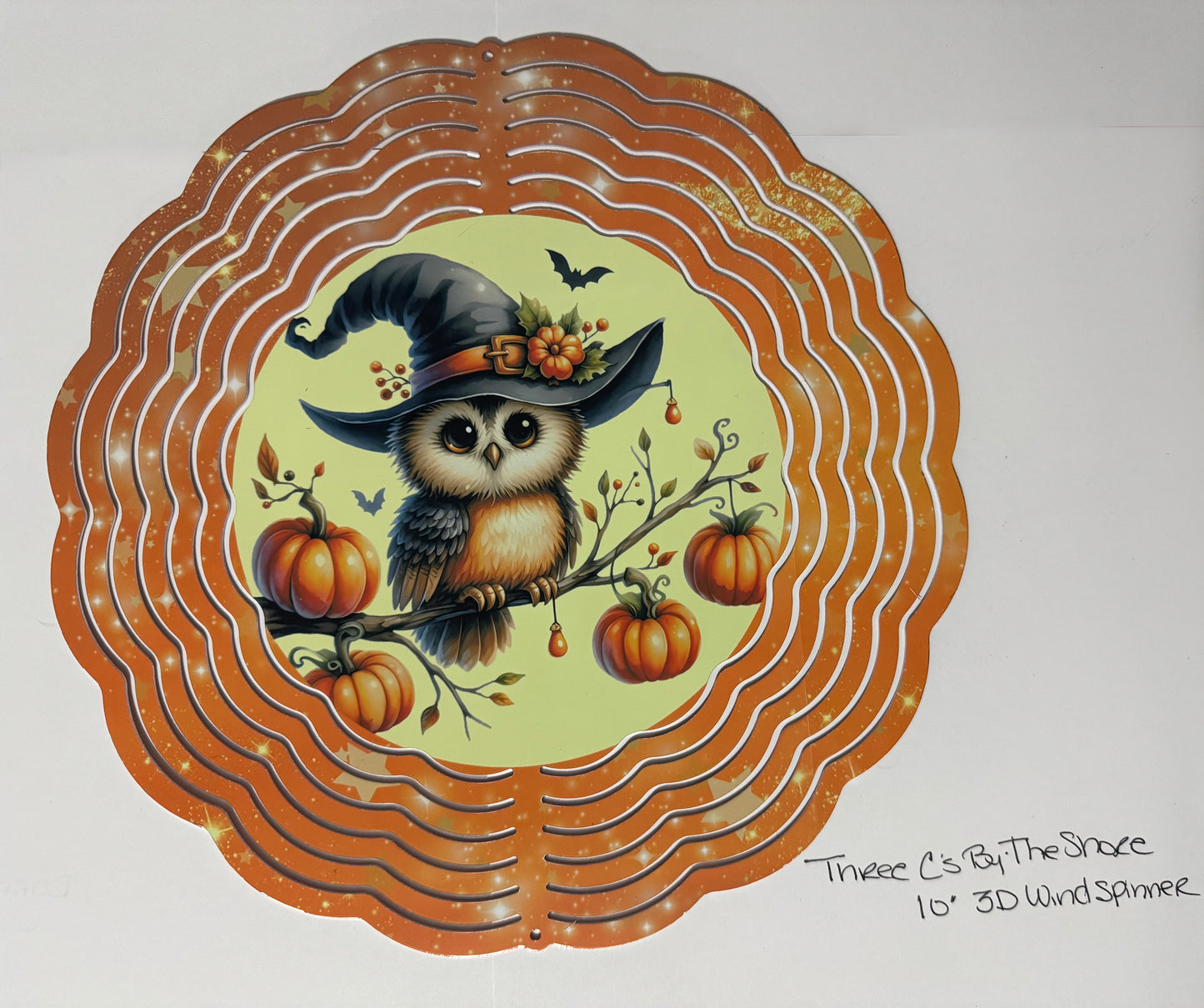 Autumn/Halloween Owl 10" Windspinner