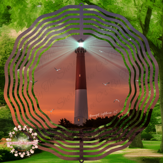 Barnegat Lighthouse 10" 3D Wind Spinner