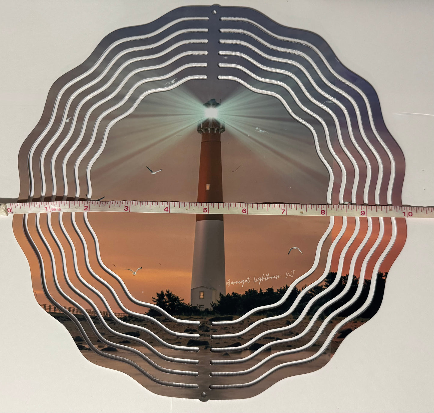 Barnegat Lighthouse 10" 3D Wind Spinner