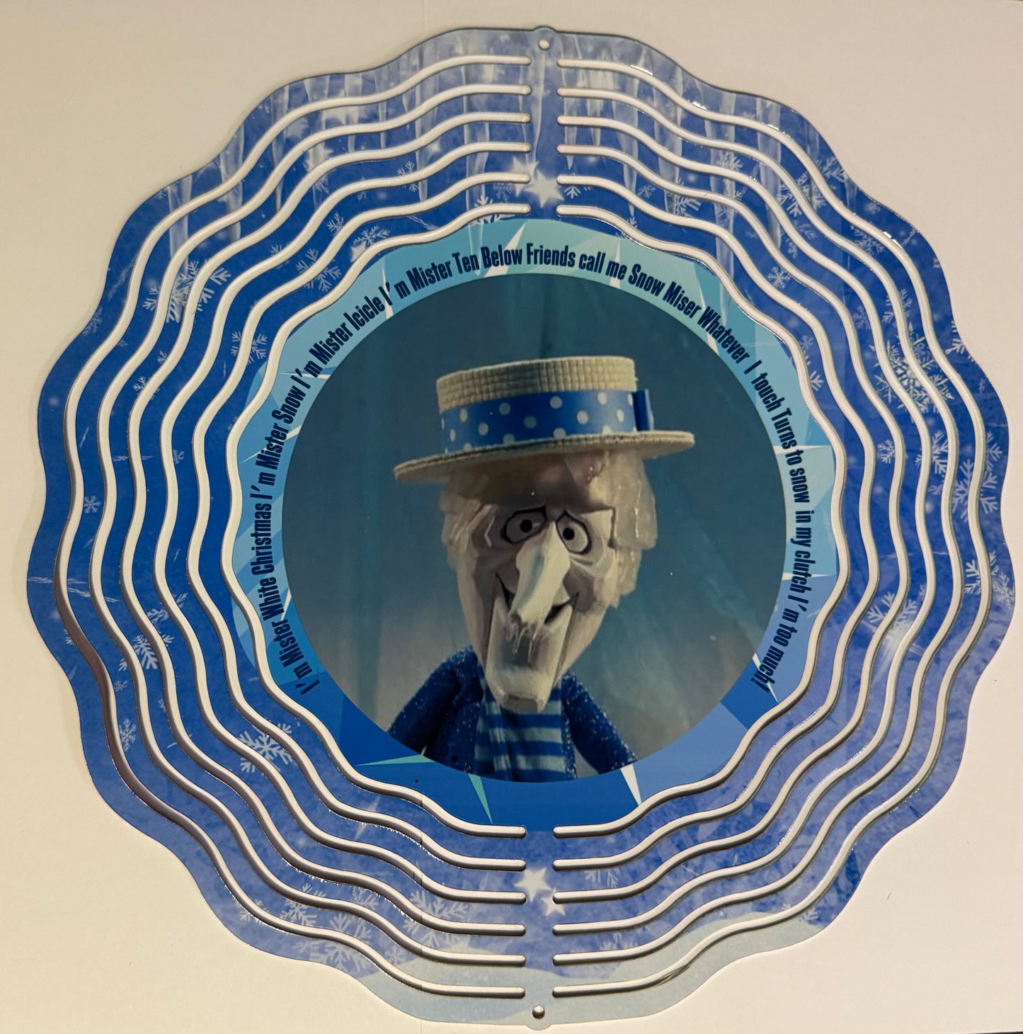 Mr. Heat Miser & Mr. Snow Miser 10” 3D Double-Sided Wind Spinner