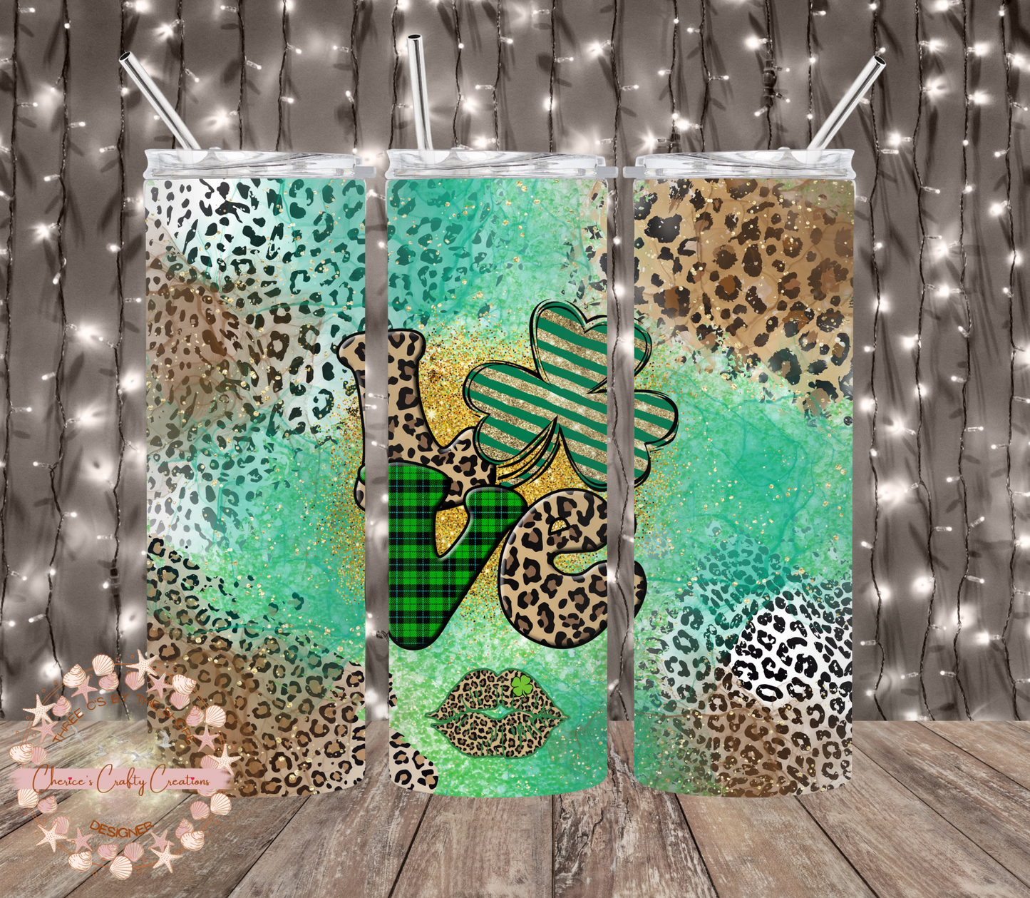 LOVE, SHAMROCK AND LEOPARD