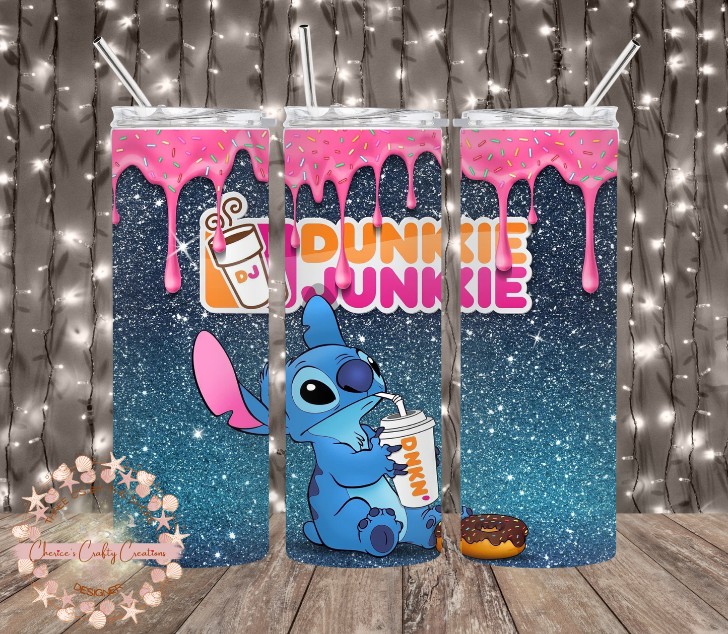 Dunkin Junkie With Stitch